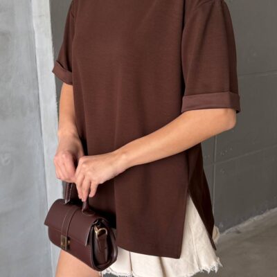 oversize basic tişört kadın